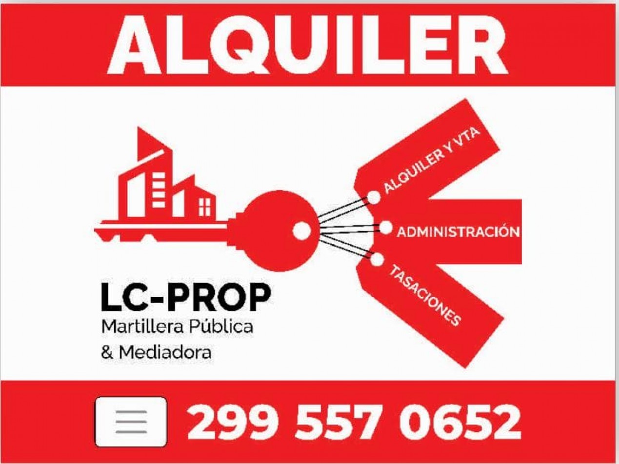 LC-PROP: MARTILLERA PUBLICA---- Alquila------ Vende:  Tomamos inmuebles en Neuquen- Cipolletti.  Inmueble ubicado en Catriel- Rio Negro- Barrio YPF.  Caracteristicas:  3 Dormitorios- 1 Habitacion de servicio- 2 Baños- Cocina comedor- Lavadero- Patio. 