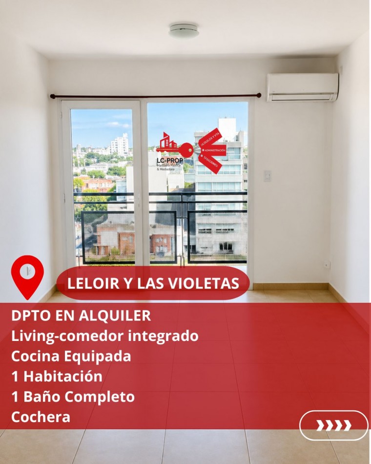 DPTO 1 DORMITORIO- LELOIR Y LAS VIOLETAS