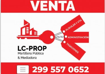 LC-PROP: MARTILLERA PUBLICA---- Alquila------ Vende:  Tomamos inmuebles en Neuquen- Cipolletti.  Inmueble ubicado en Catriel- Rio Negro- Barrio YPF.  Caracteristicas:  3 Dormitorios- 1 Habitacion de servicio- 2 Baños- Cocina comedor- Lavadero- Patio. 
