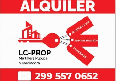 LCPROP ALQUILA DPTO UBICADO EN CALLE ENTRE RIOS- Neuquen Capital