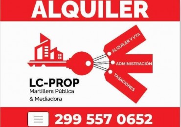 LC PROP ALQUILA- Neuquen Capital- Casa de 2 Dormitorios- Barrio Bouquet Roldan