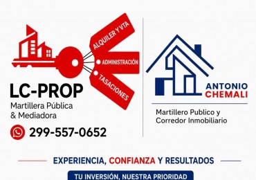 LC PROP- CHEMALI VENDEN- Complejo habitacional ubicado en Barrio Soufal, Plaza Huincul